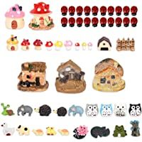 VAINECHAY 54pcs Jardín Miniatura Adorno Jardin Hadas Figuras Decoracion Exterior Adornos de Jardín en Miniatura Regalo…
